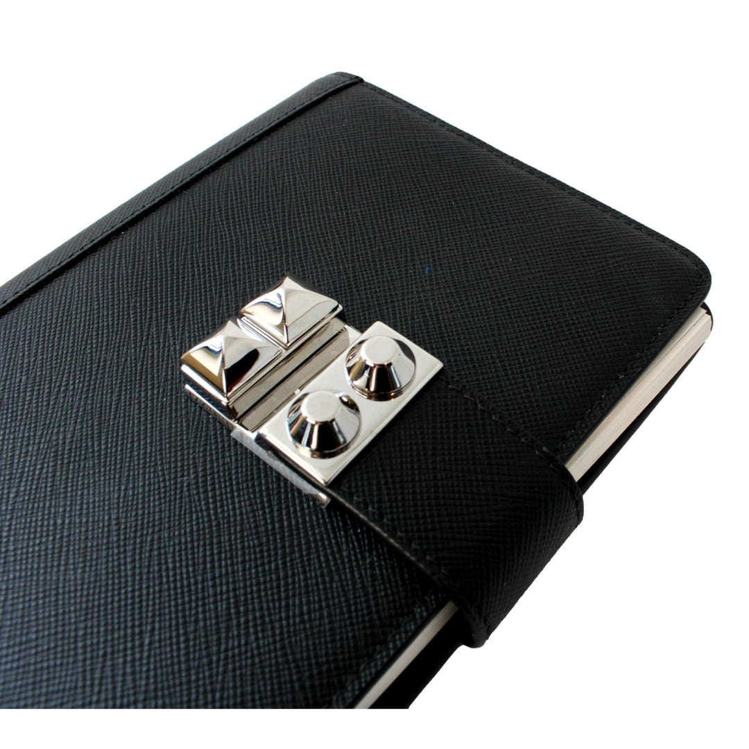 Prada Nero Black Saffiano Lock Journal