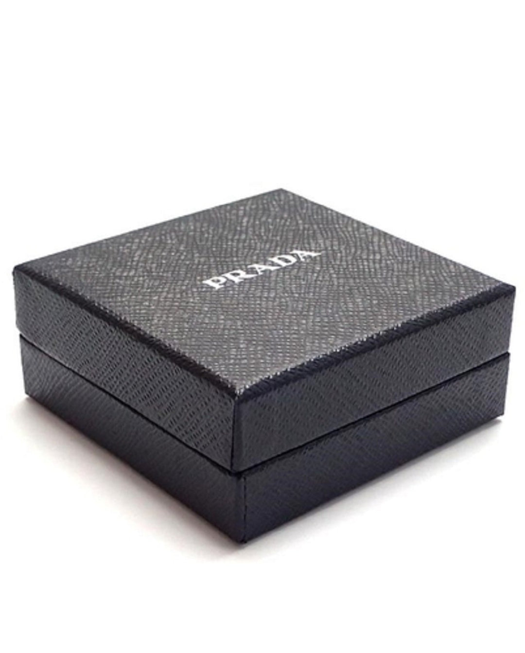 Prada Mens Bifold Black Vitello Micro Grain Leather Iconic Triangle Logo Wallet