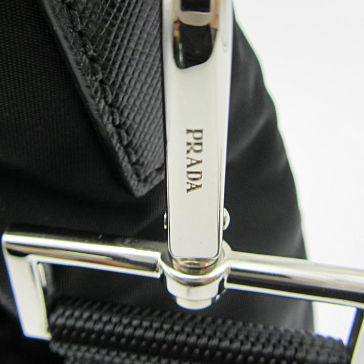 Prada Re-Nylon Black Nylon and Saffiano Large Crossbody Tote Bag