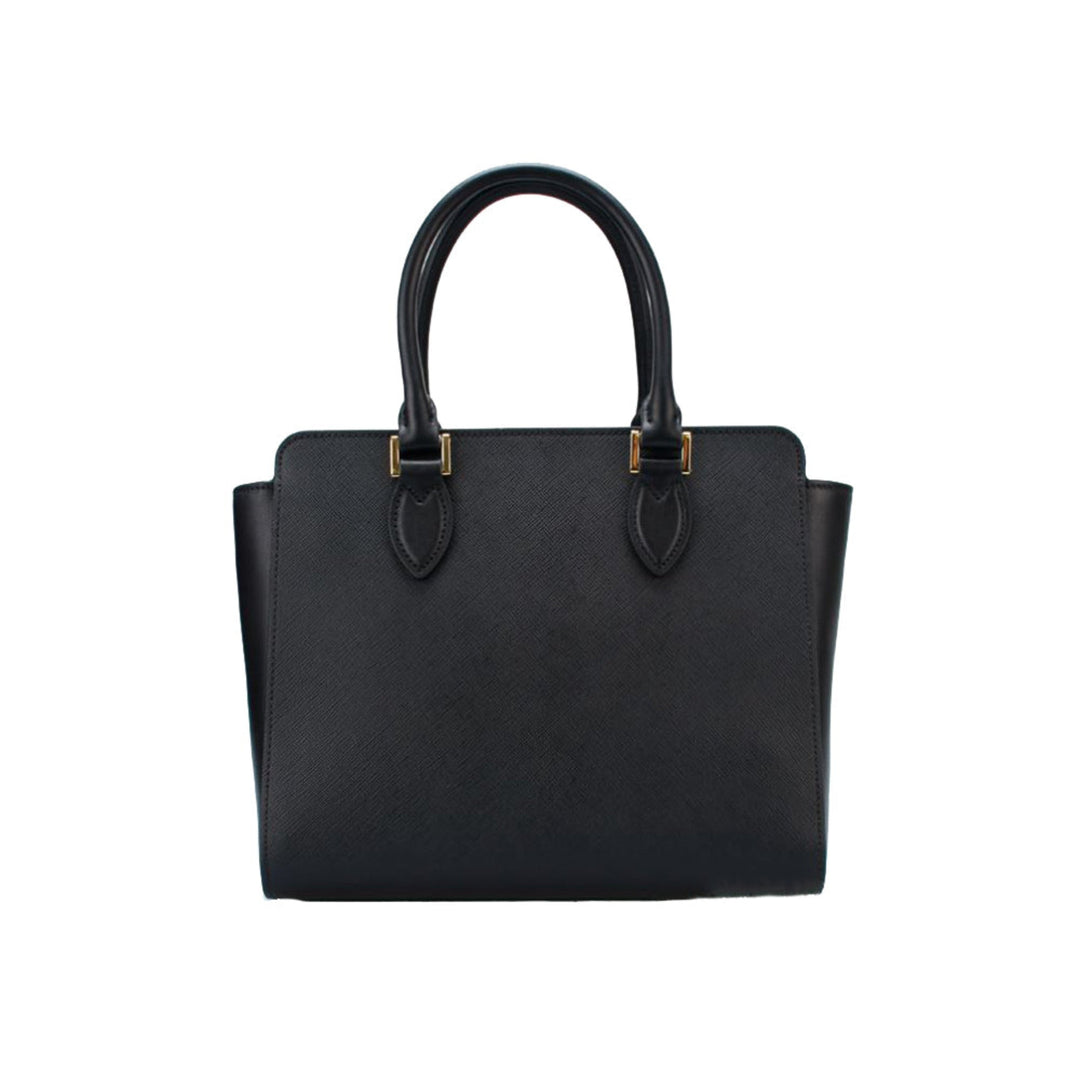 Prada Saffiano Borsa Black Leather Shoulder Tote Handbag