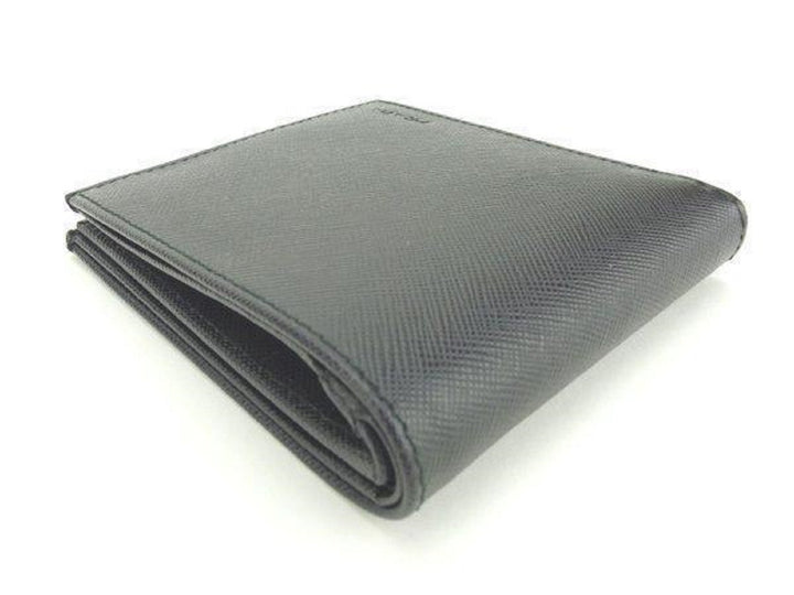 Prada Saffiano Gray Leather Men's Billfold Bi fold Wallet 2MO513