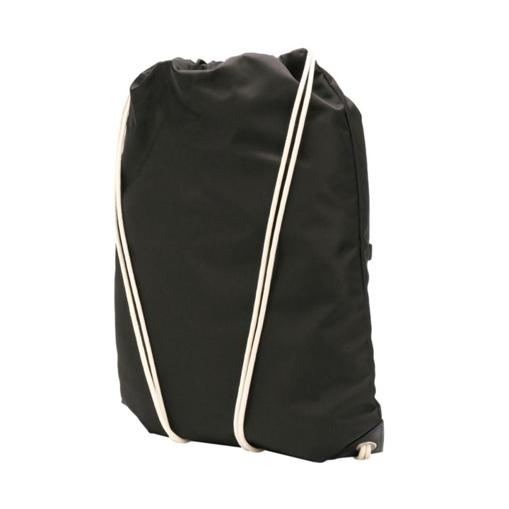 Prada Logo Zaino Black Tessuto Nylon Drawstring Sling Backpack