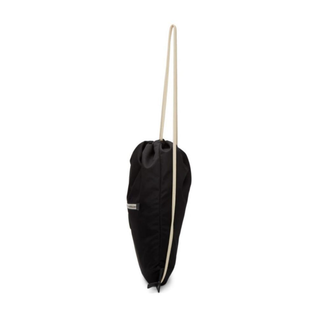 Prada Logo Zaino Black Tessuto Nylon Drawstring Sling Backpack