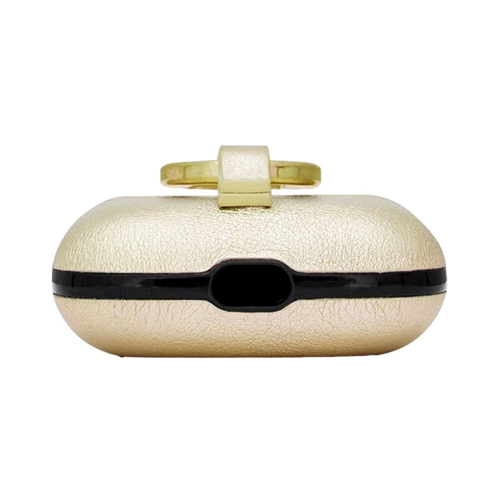 Saint Laurent Metallic Gold Leather Airpods Pro Case