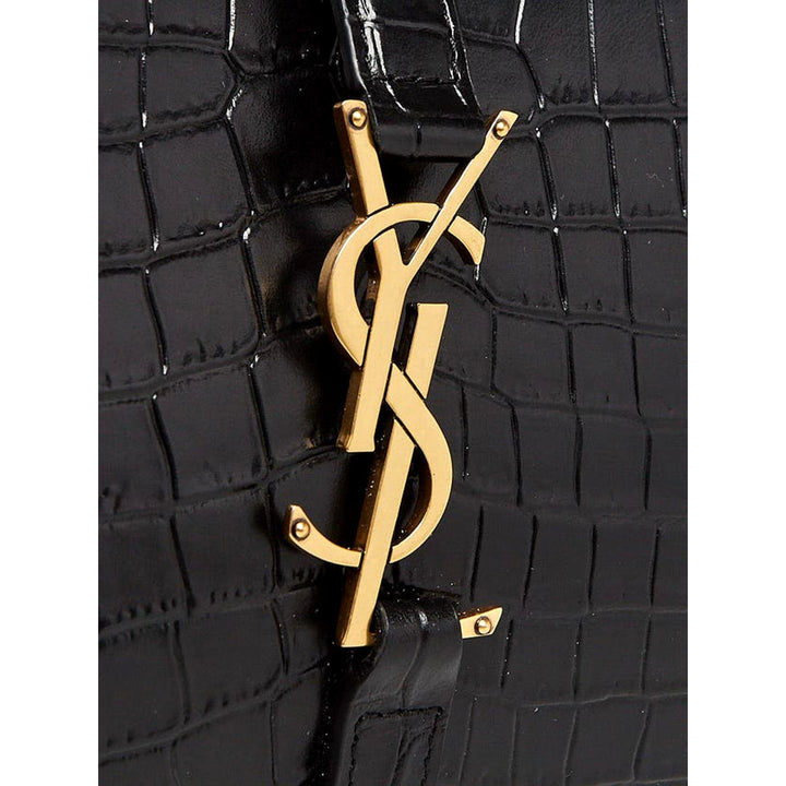 Saint Laurent YSL Sac Hobo Cocco Print Black Bag