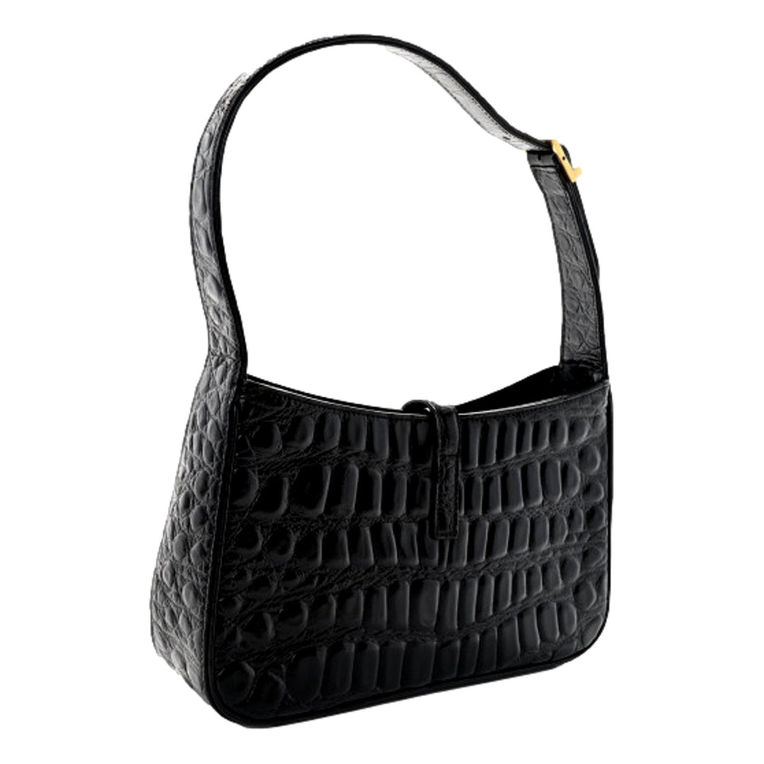 Saint Laurent YSL Sac Hobo Cocco Print Black Bag