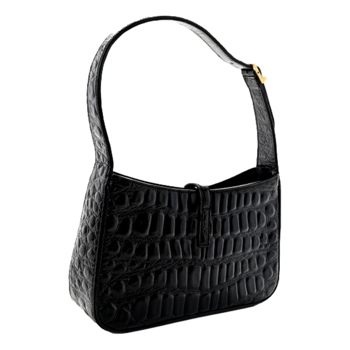 Saint Laurent YSL Sac Hobo Cocco Print Black Bag