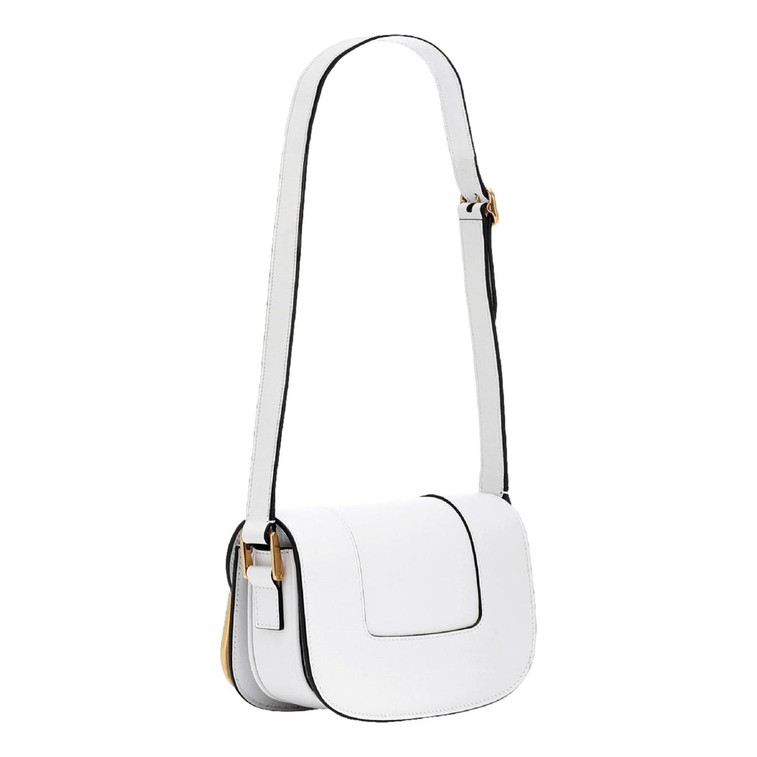 Valentino Garavani Supervee Ivory Leather Small Crossbody Bag