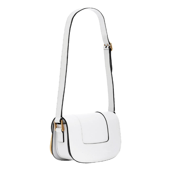 Valentino Garavani Supervee Ivory Leather Small Crossbody Bag